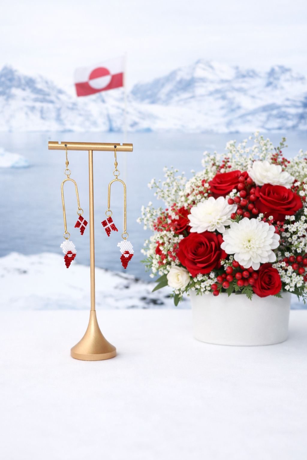 Nunarput og dansk flag